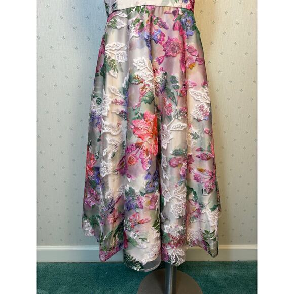 Eliza J Embroidered Floral Fit & Flare Midi Dress 8 Romantic Wedding Cocktail Eliza J Embroidered Floral Fit & Flare Midi Dress 8 Romantic Wedding Cocktail